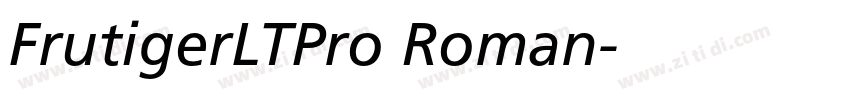 FrutigerLTPro Roman字体转换